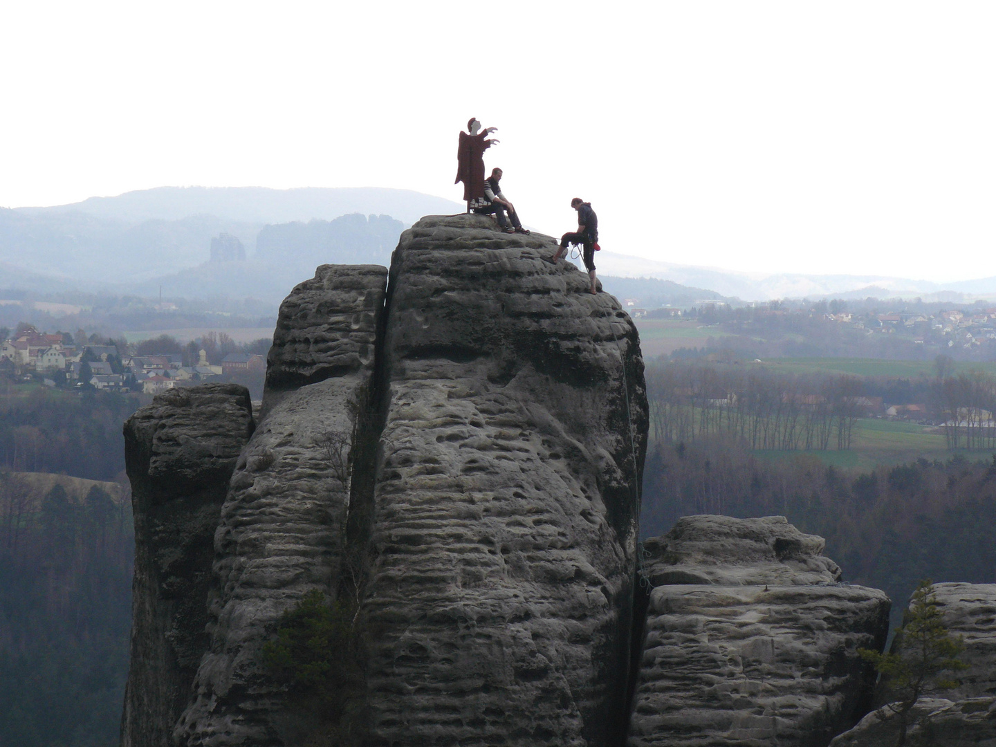 = Der Mönch bei Rathen im Elbsandstein - Gebirge/ Sächsische Schweiz =