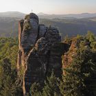 Der Mönch gehört zu den berühmten Ausnahmefelsen im Basteigebiet...