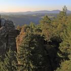 Der Mönch gehört zu den berühmten Ausnahmefelsen im Basteigebiet im Elbsandstein...