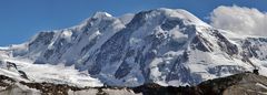 Der "mörderische" Liskammgrat ist vom Unterrothorn wohl besser zu sehen als vom Gornergrat...