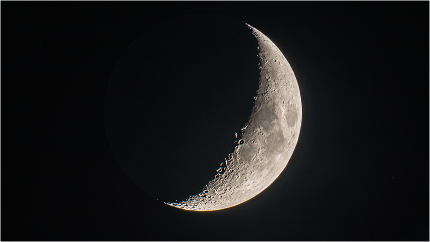 Der Mond am 23. Juni über Heilbronn