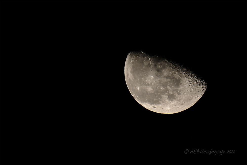 Der Mond am gestrigen Abend