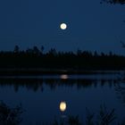 Der Mond am (im) See