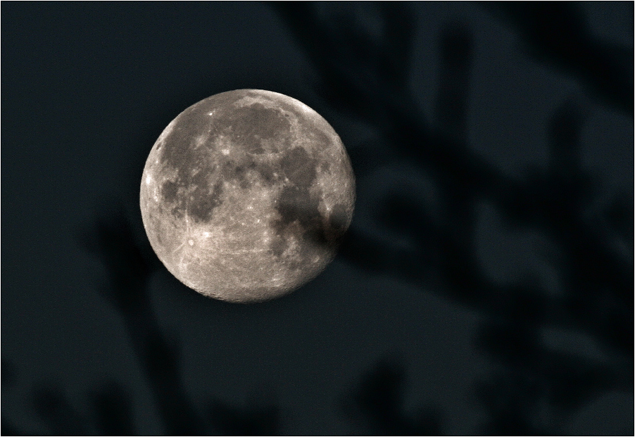 Der Mond am Weihnachtsmorgen...