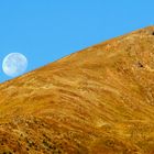 der Mond auf dem Rückweg vom Gipfelkreuz 