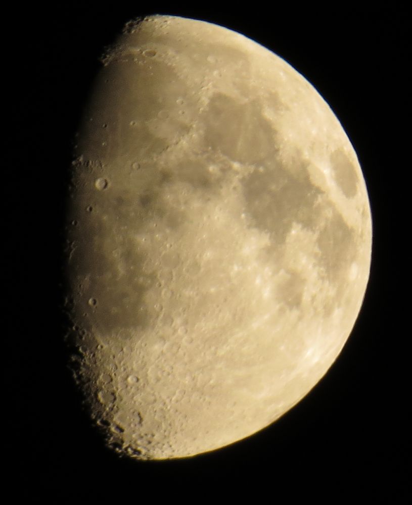 Der Mond gestern Abend Freihand