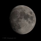 Der Mond heute Abend: 92.2% zunehmend