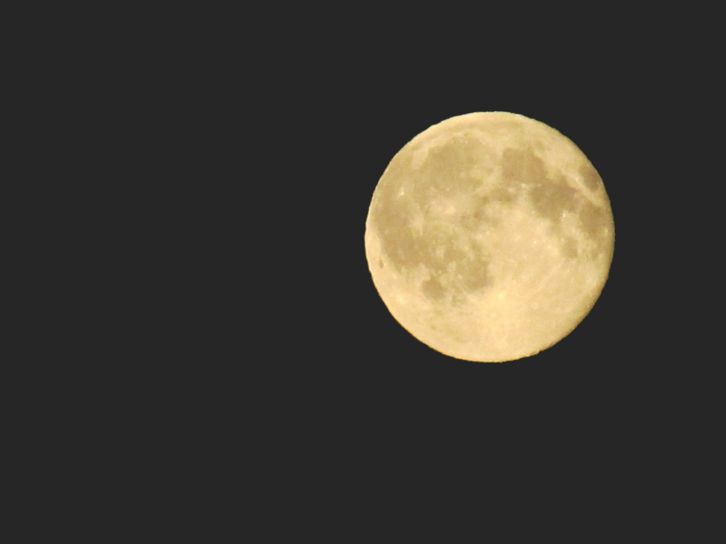 der Mond heute Nacht .....