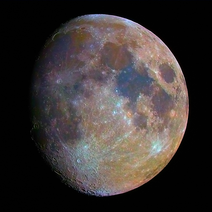 Der Mond in Farbe Foto & Bild astrofotografie, himmel & universum, natur Bilder auf