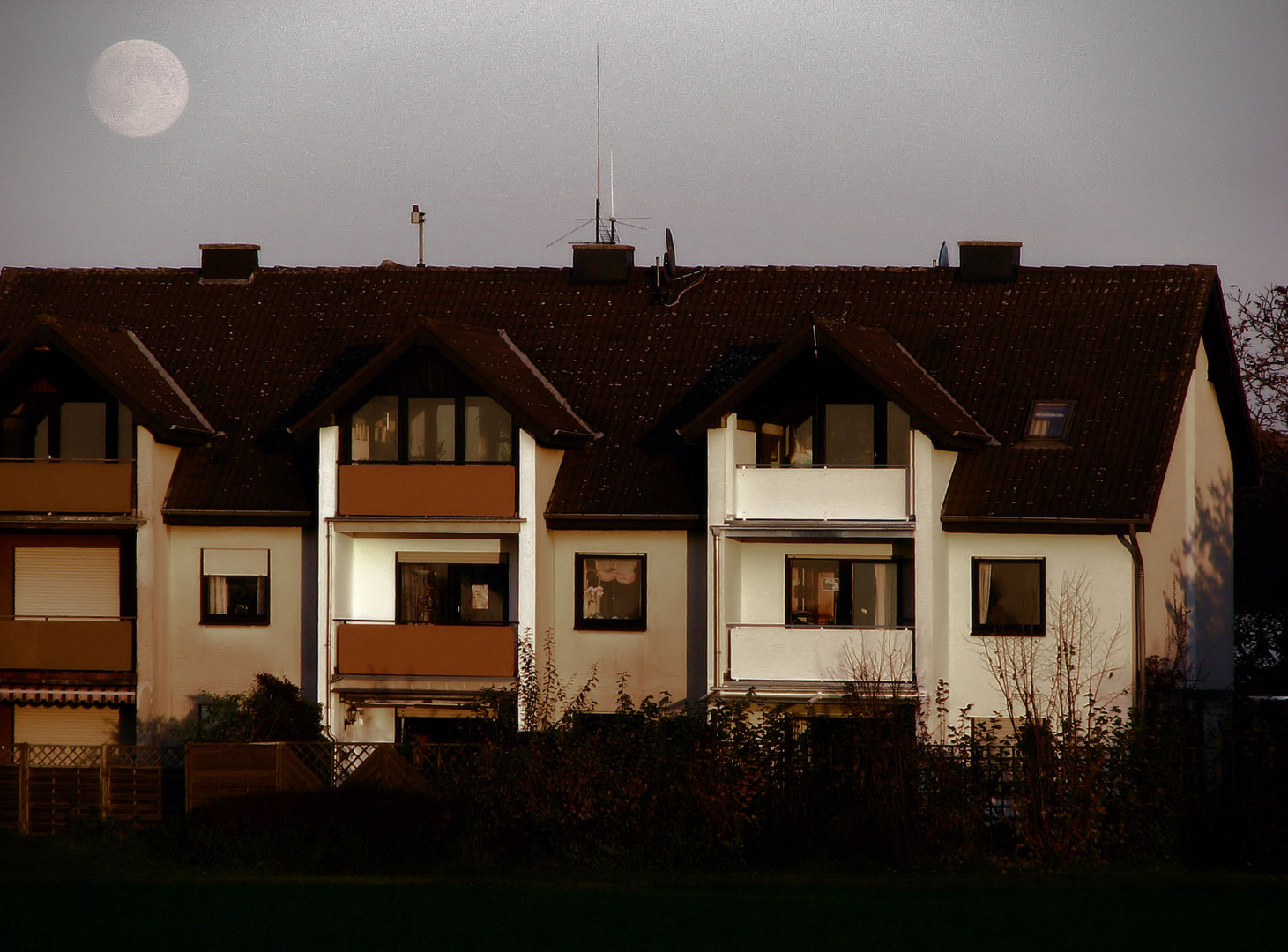 Der Mond in Lippstadt Süd