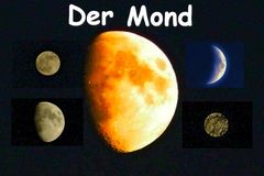 Der Mond in unterschiedliche Varianten