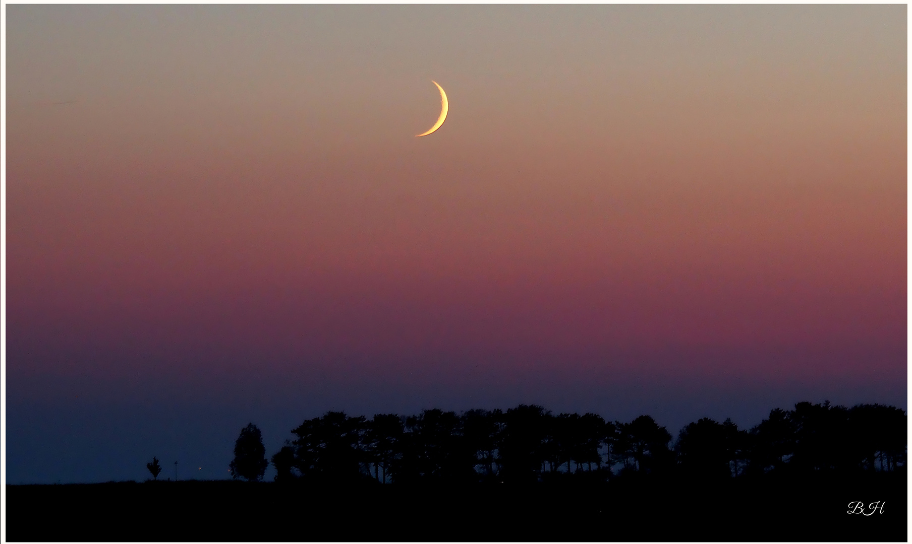 der Mond schaut zu