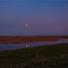 Der Mond über dem Strelasund/Vorpommern