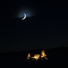 Der Mond über der Burg Rötteln