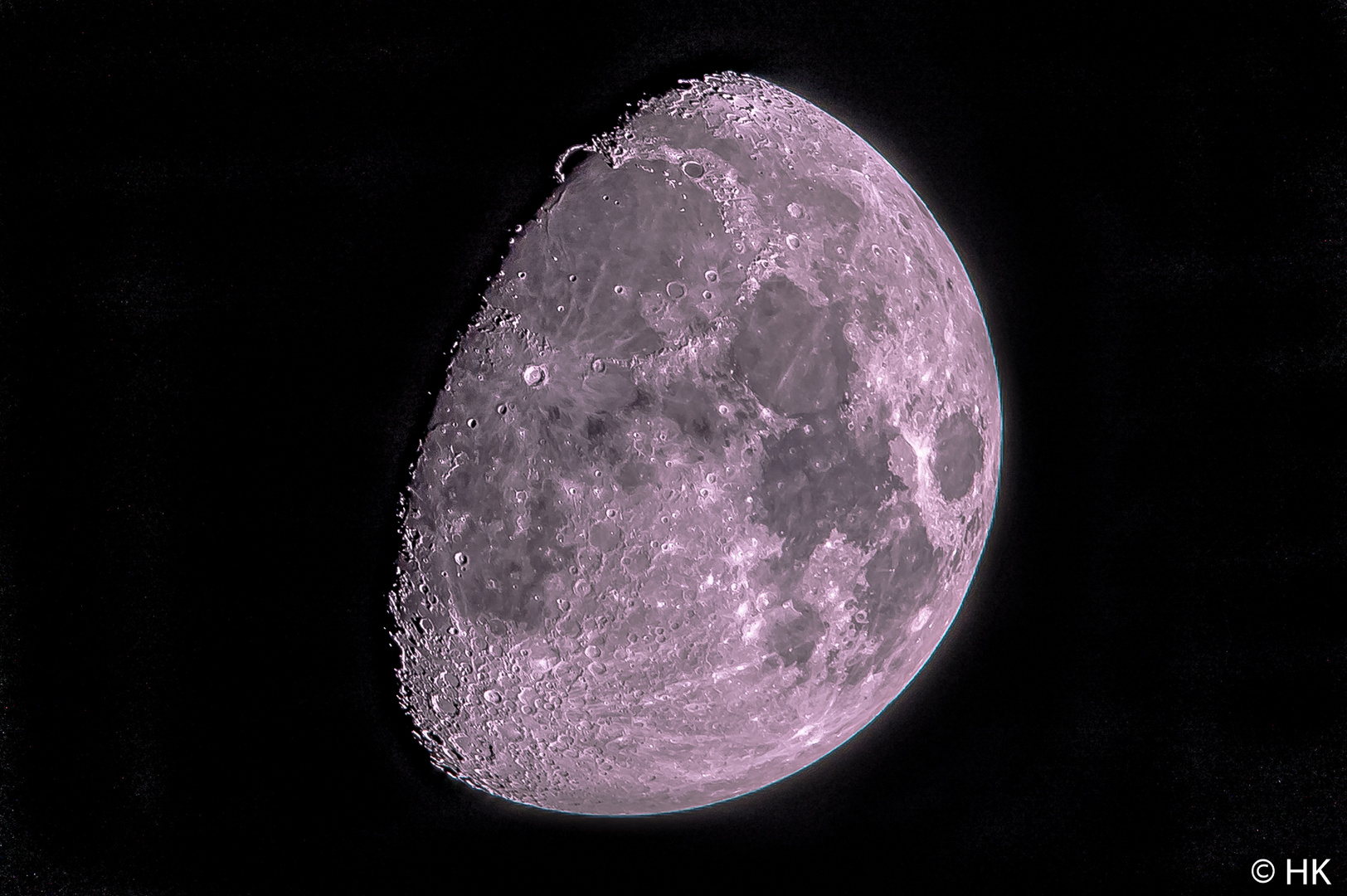 Der Mond über Oberbayern am 05.01.2020