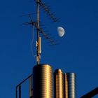 Der Mond und die Antenne