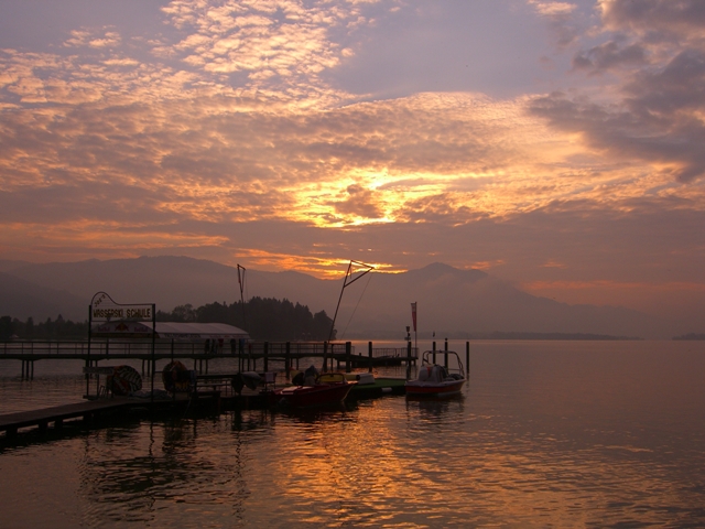 Der Mondsee in Österreich