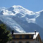 der Mont Blanc von Chamonix aus