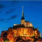 Der Mont - Saint Michel bei Dunkelheit