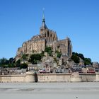 Der Mont-Saint-Michel im Wattenmeer der Normandie