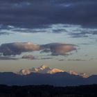 der MontBlanc in der Abenddämmerung