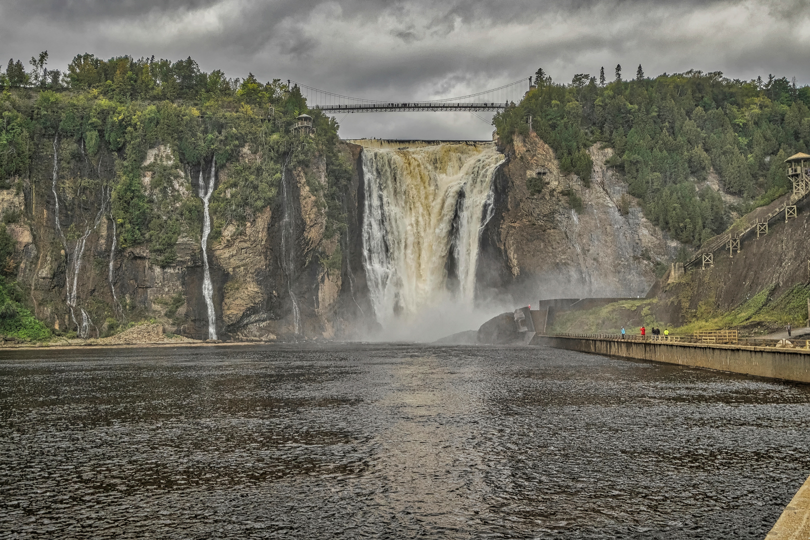 Der Montmorency-Wasserfall bei Québec