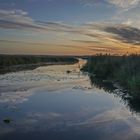 Der Moorkanal  am Sonnenaufgang