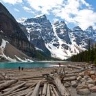 Der Moraine Lake in Lake Louise, AB, Kanada