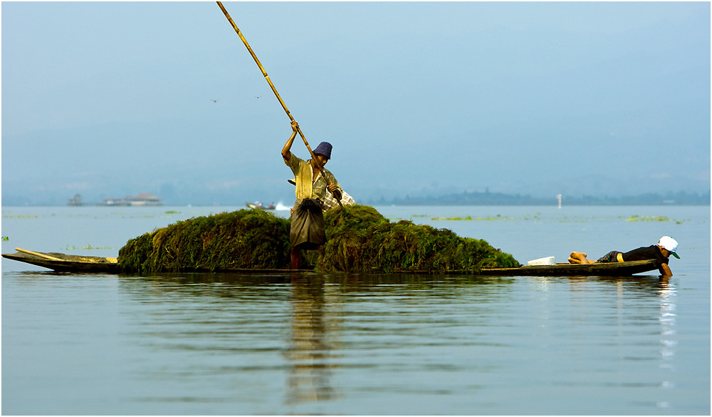 Der Morgen am Inle-See