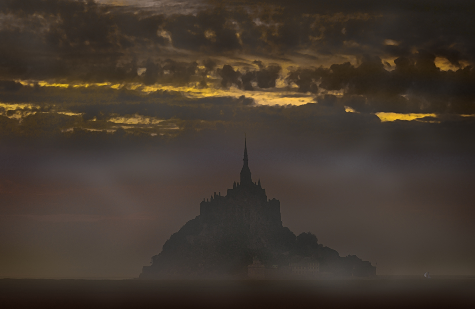 Der Morgen am Mont Saint Michel