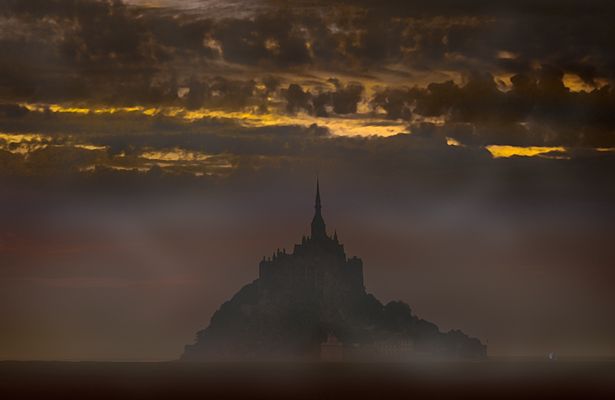 Der Morgen am Mont Saint Michel