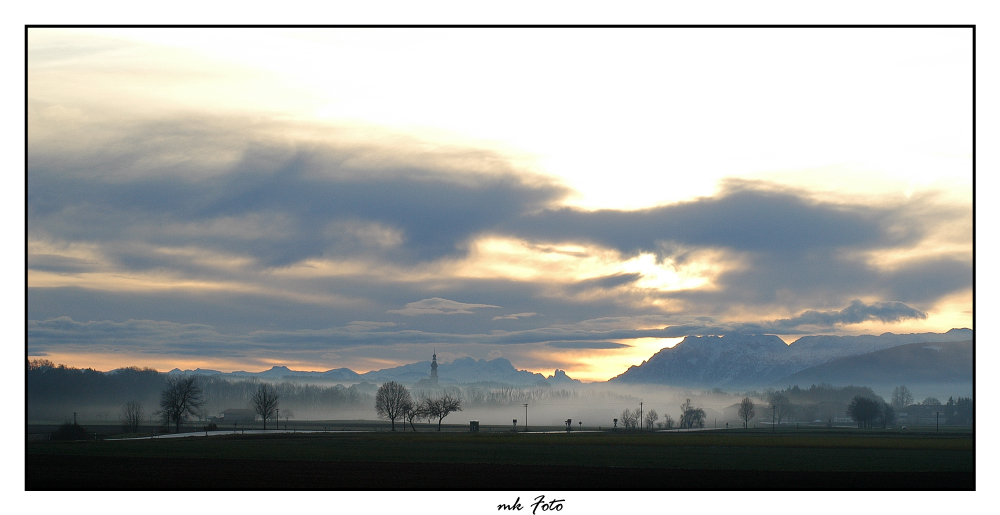 Der Morgen im Chiemgau