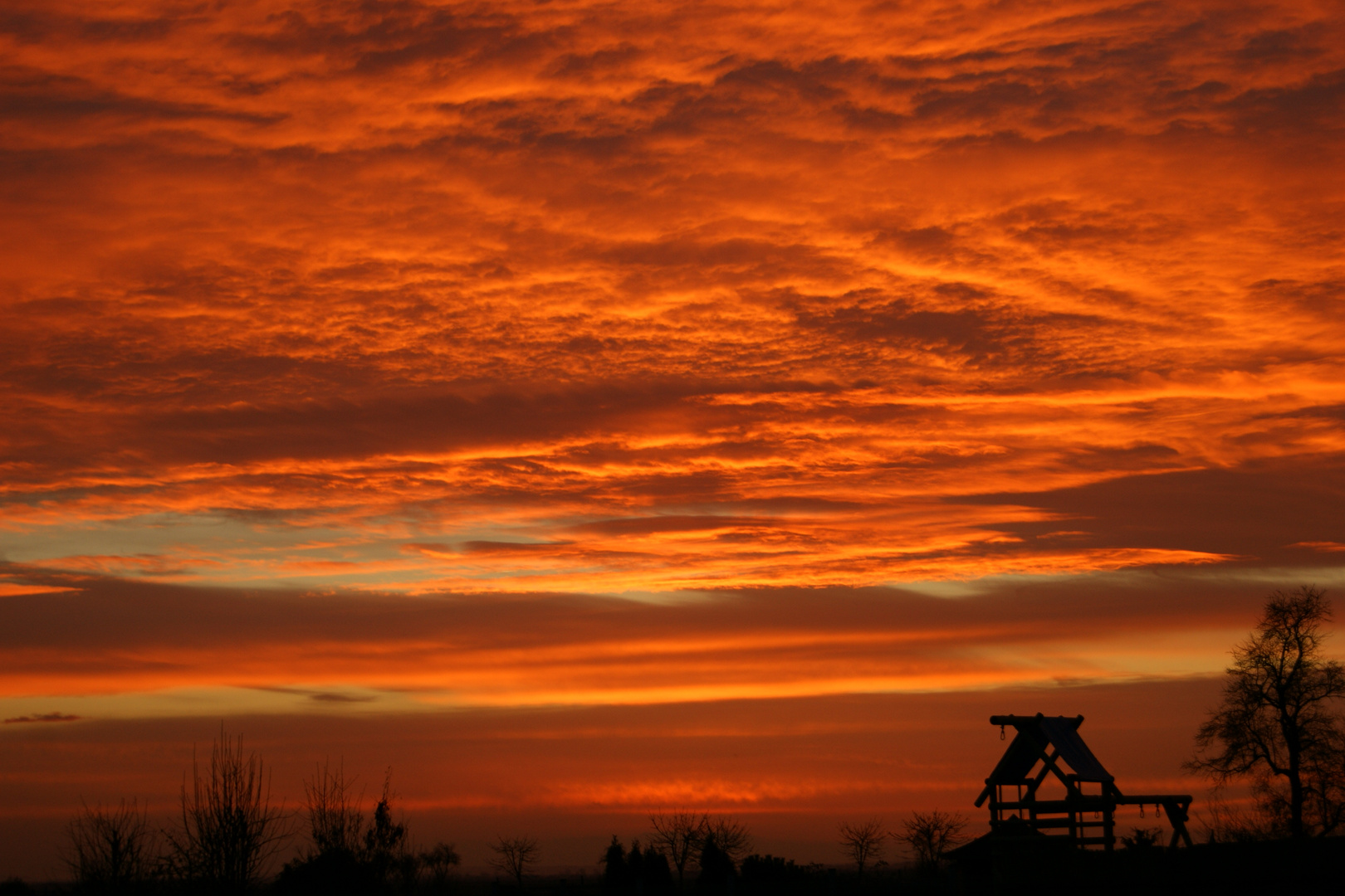 Der Morgen ist rot