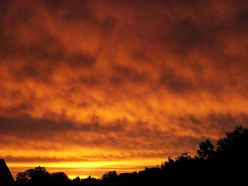 Der Morgenhimmel über Mülheim