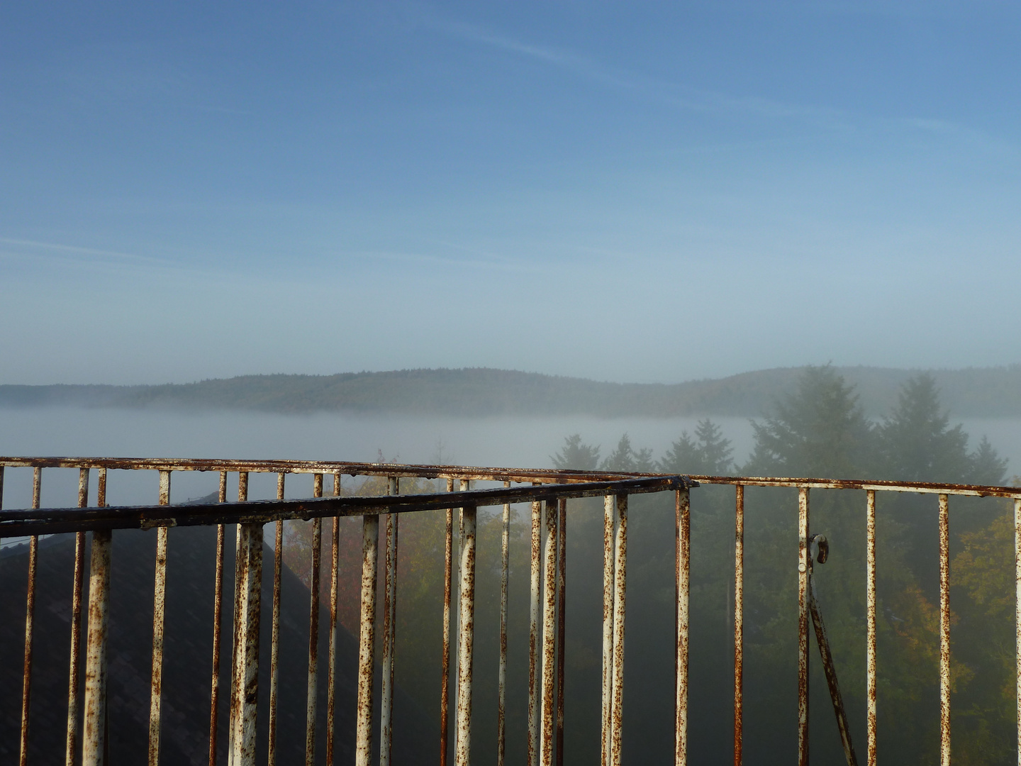 Der Morgennebel liegt noch im Tal