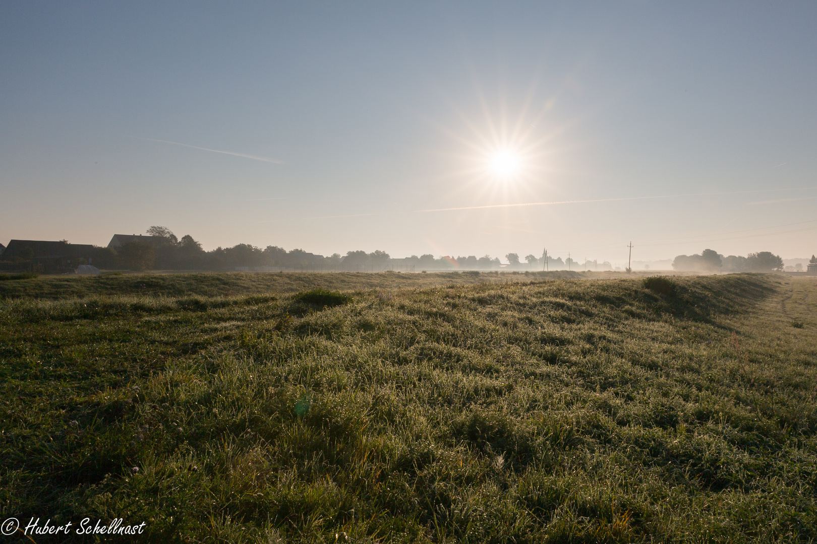 Der morgentliche Nebel löst sich langsam auf