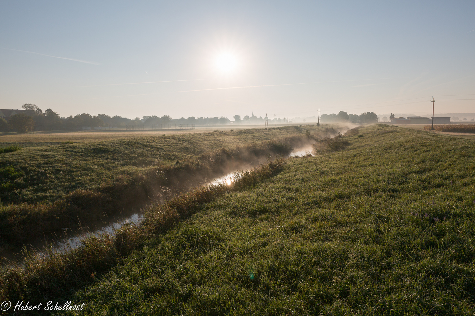 Der morgentliche Nebel löst sich langsam auf