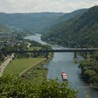 Der Moselbrücke von der Klettersteig am Eller