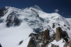 Der Mt. Blanc (4.810m)...