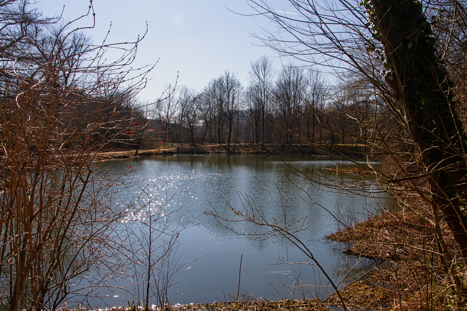 Der Mühlenteich in Herrenstrunden Foto & Bild landschaft, bach, fluss