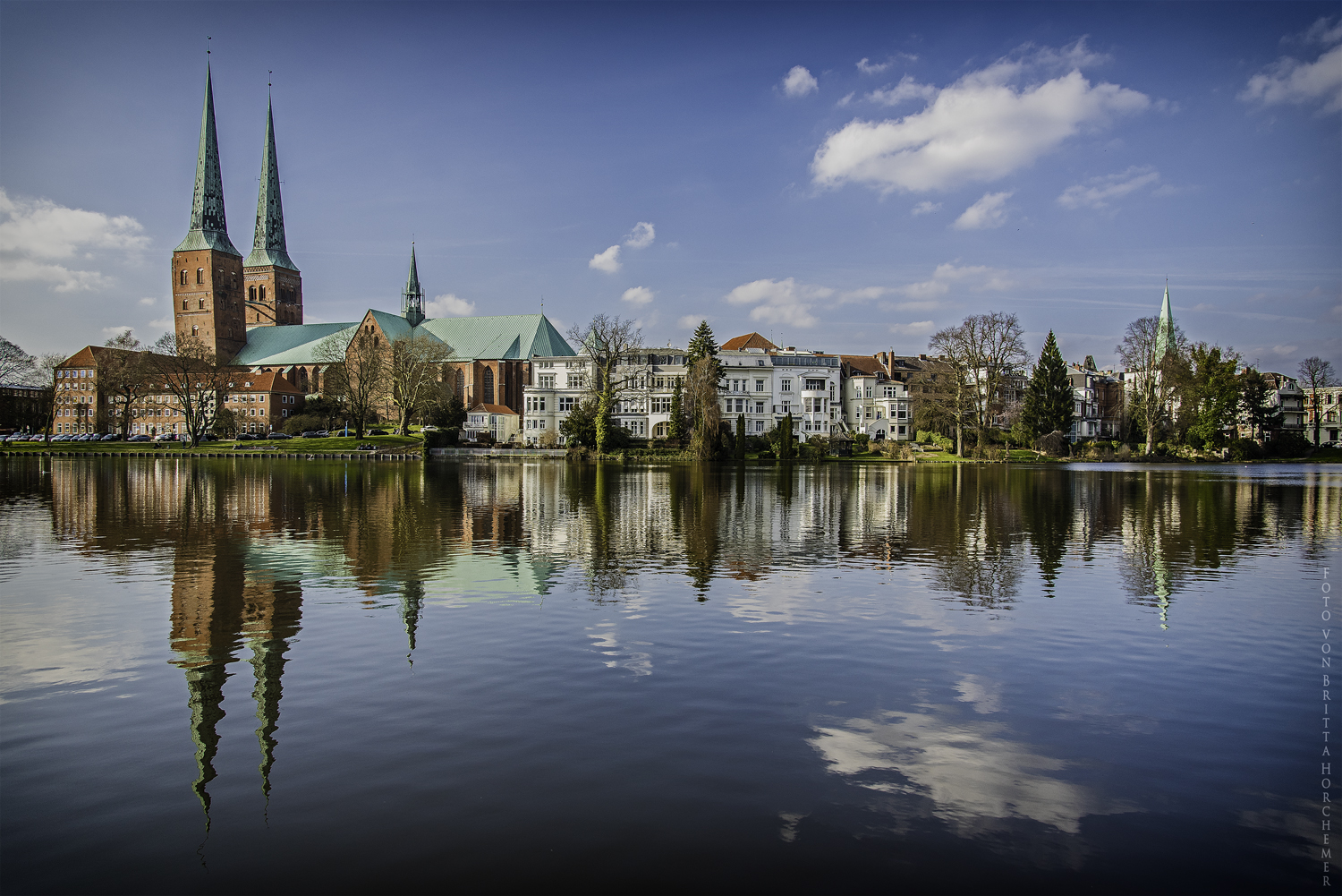 Der Mühlenteich in Lübeck