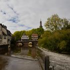 Der Mühlenteich mit Blick auf die Brückenhäuser