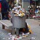 Der Müll in den Straßen von Aschaffenburg