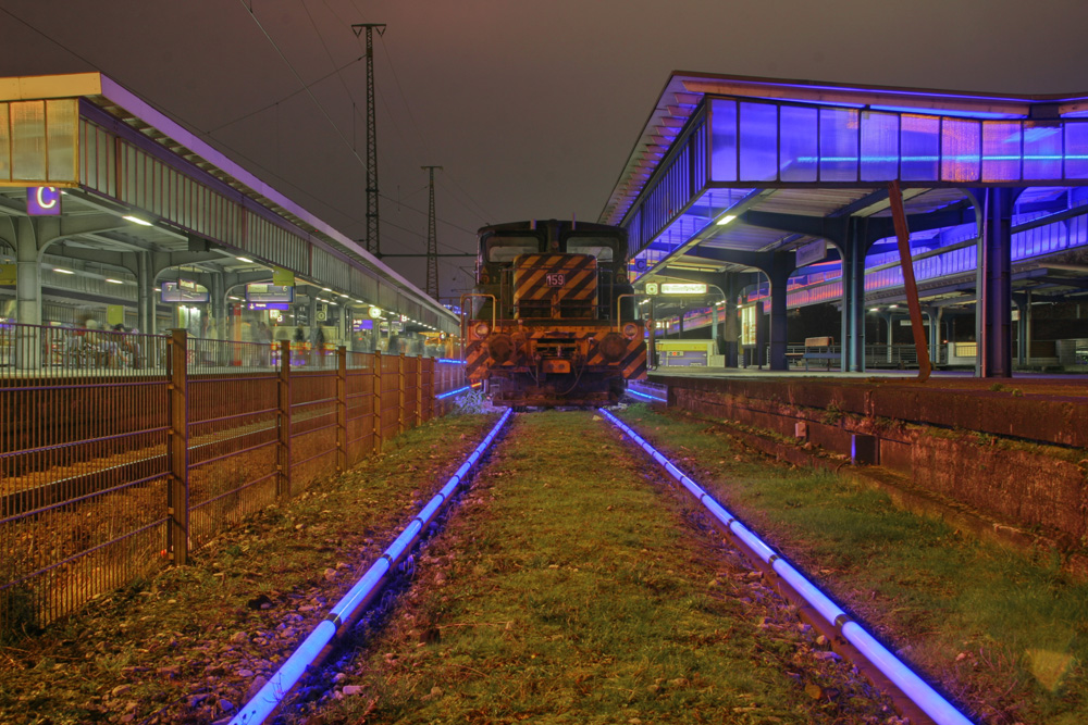 Der Museumsbahnsteig in Oberhausen