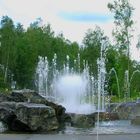 Der Musikbrunnen in Bad Schlema ( Erzgebirge )