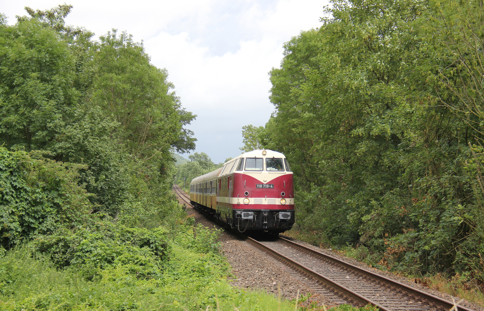 Der Musikzug auf der Pfefferminzbahn im Juni 2018