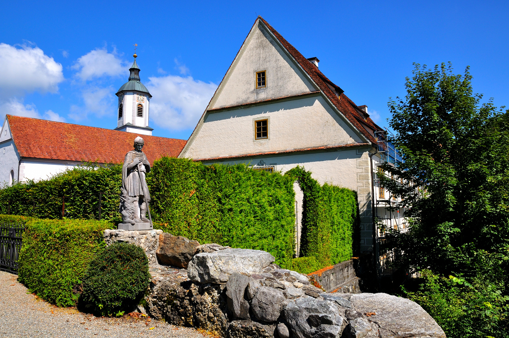 Der nachdenkliche Pilger im Schloß Zeil/ Baden Württemberg