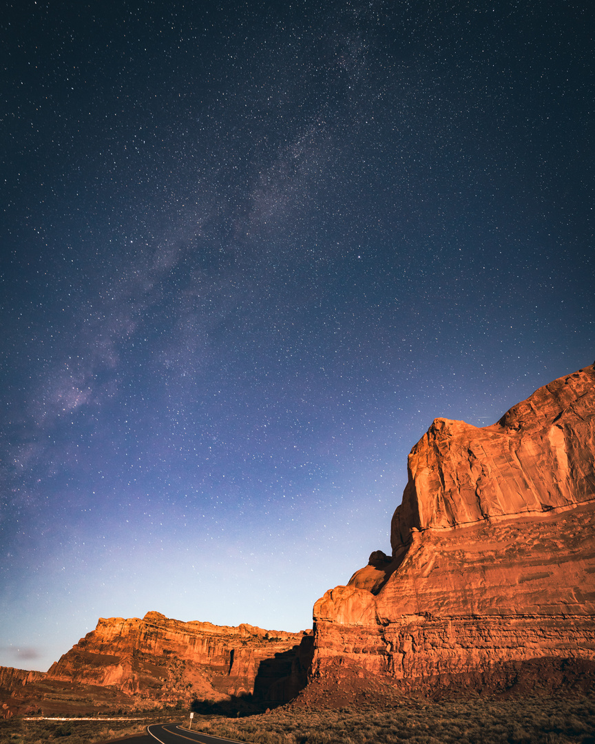 Der Nachthimmel im Arches National Park