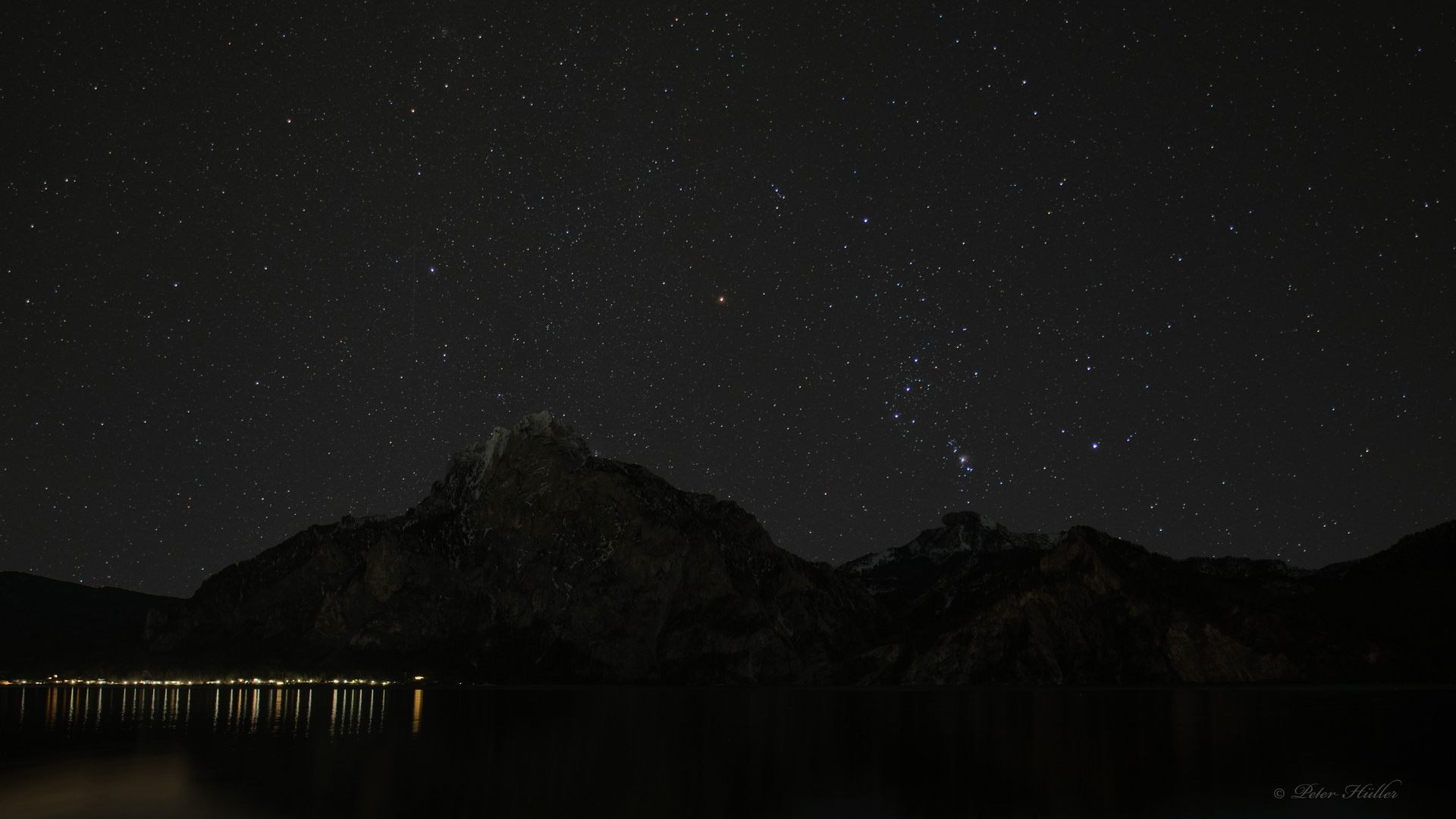 Der Nachthimmel im Salzkammergut