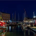 Der nächtliche Hafen Stralsund